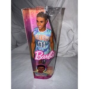 Barbie Doll Extra Fly Los Angeles‎ Ken Tie Dye Jersey 01 New in Box